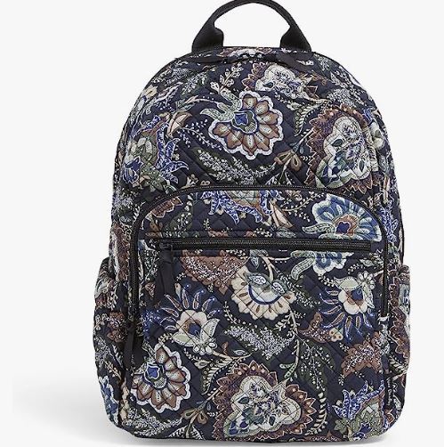 Vera bradley navy backpack on sale