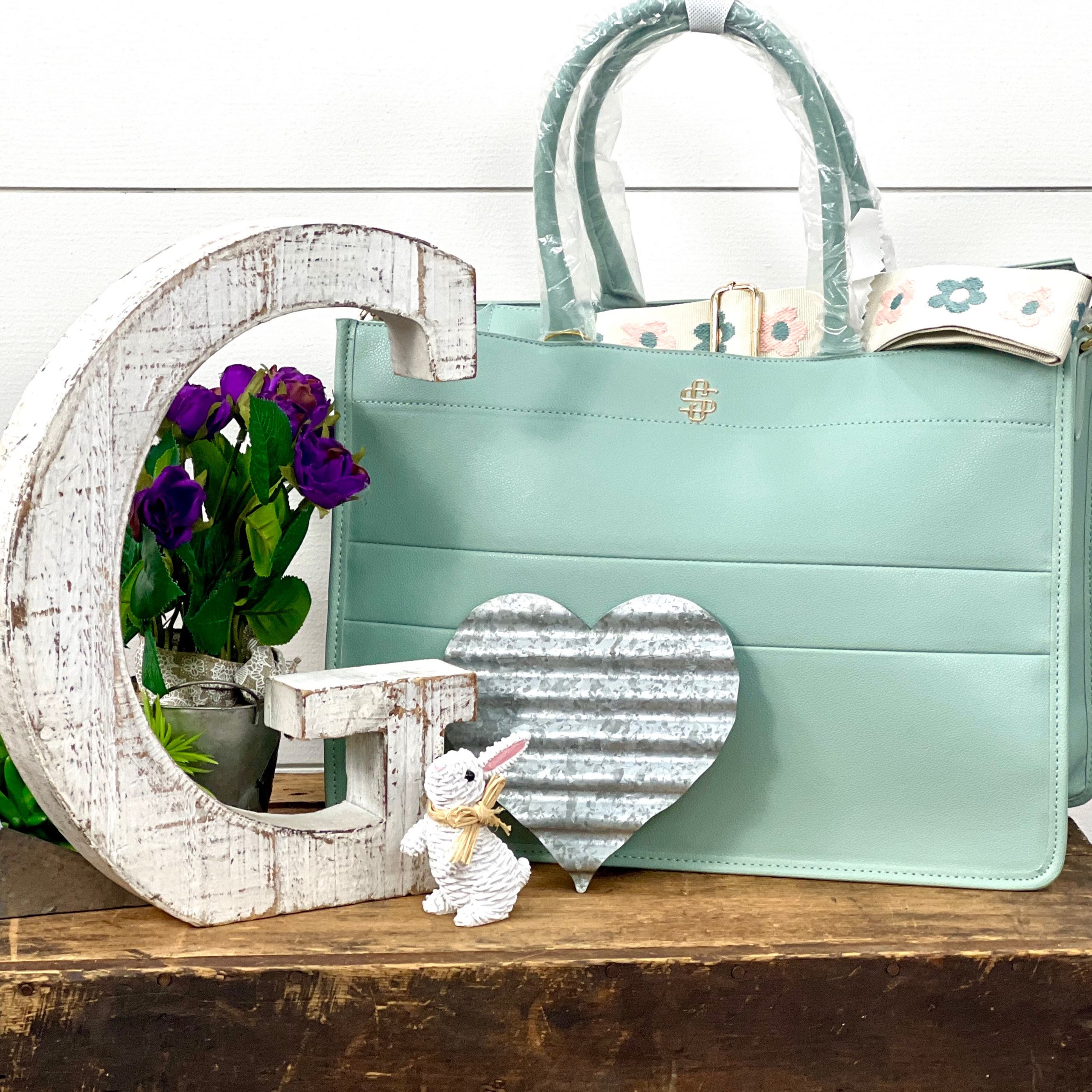 Simply southern leather purse top